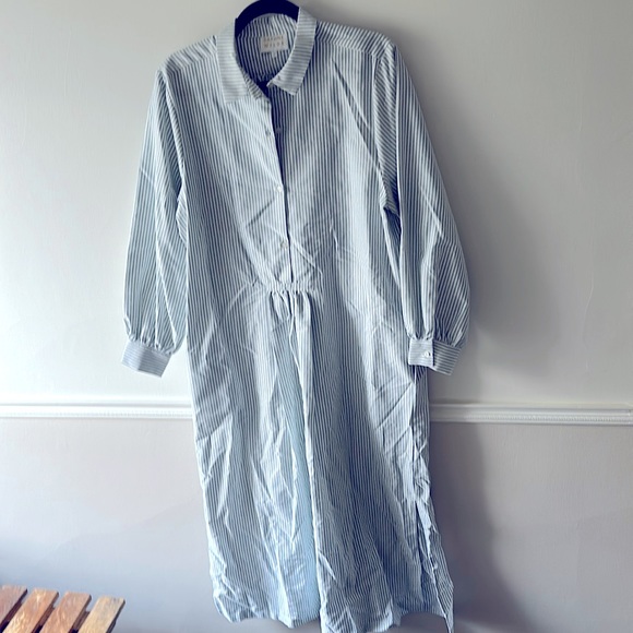 Daphne Wild The Lulu in Green and White Stripe size 2 - Picture 3 of 6